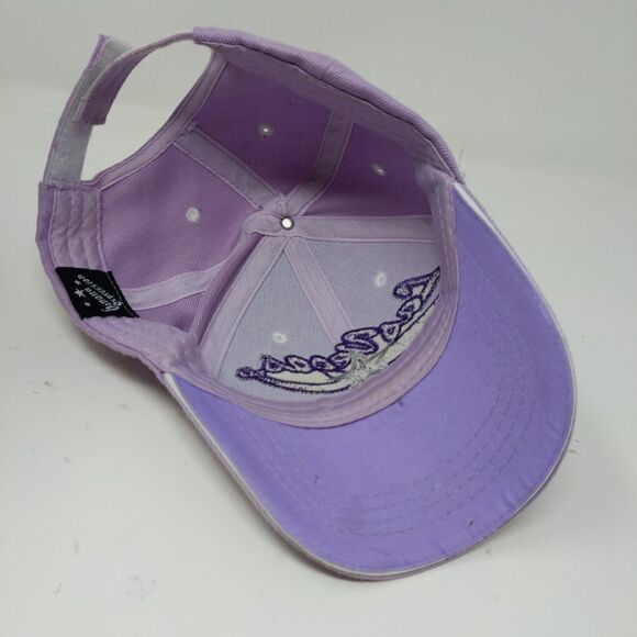 Purple LAS VEGAS baseball cap hat with Silver Star Embroidered Adjustable - Picture 10 of 12